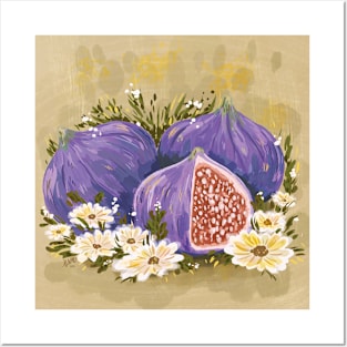 Figs and Flowers Posters and Art